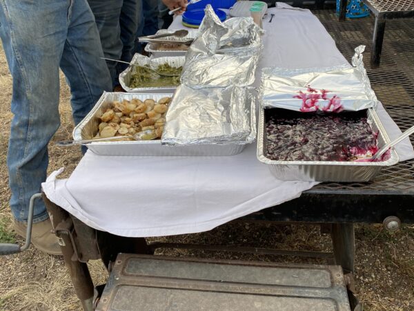 The fantastic spread Emily made for the crew. Photo by Rhonada Paplow.